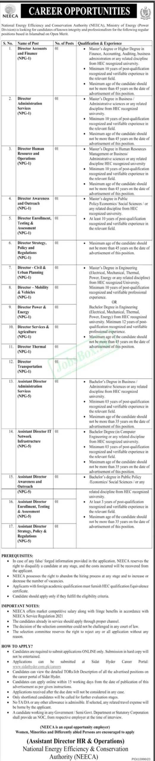 NEECA Jobs 2024 National Energy Efficiency & Conservation Authority Jobs 2024 jobustad