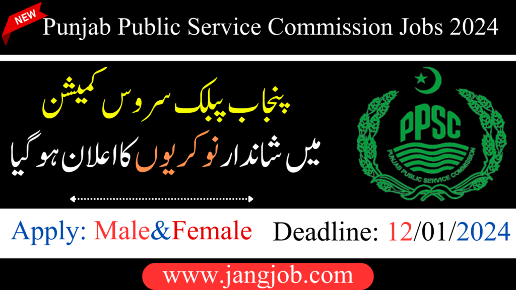 PPSC Jobs 2024 | Punjab Public Service Commission (PPSC) Jobs In 2024 Online Apply